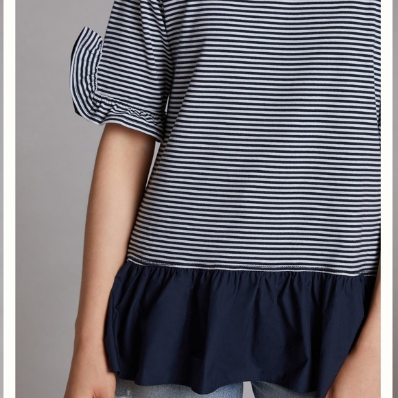 NWT Anthropologie Ruffled Peplum Top. Size small - Picture 6 of 6